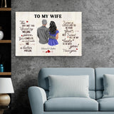 To my wife (drawing) - Couple-Canvas