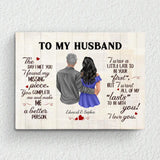 To my husband (drawing) - Couple-Canvas