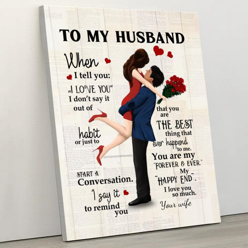 My Happy end (for him) - Couple-Canvas