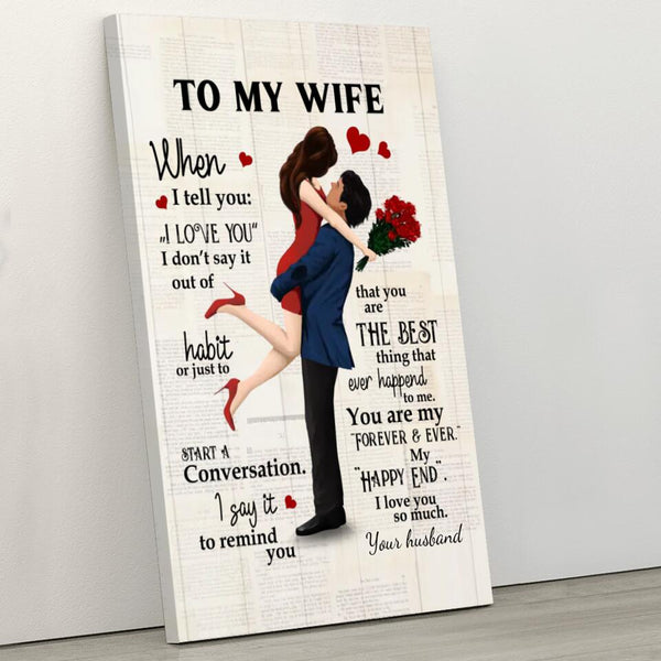 My Happy end (for her) - Couple-Canvas
