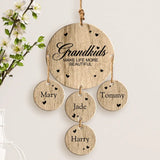 Grandkids - Grandparents-Wooden Pendants