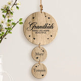 Grandkids - Grandparents-Wooden Pendants