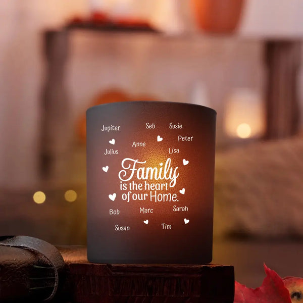 Heart of our home - Family-Premium Tealight Holder