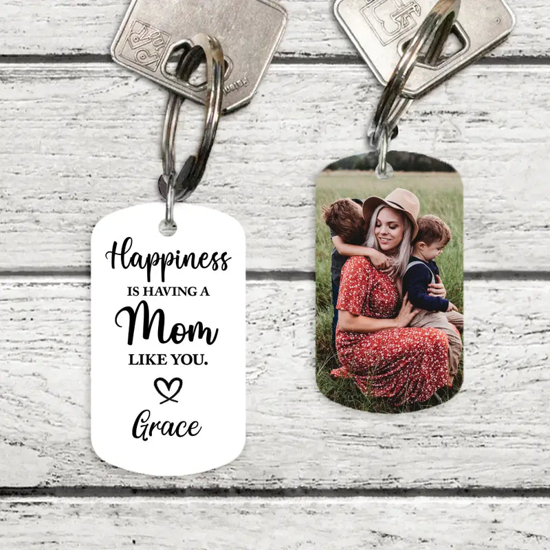 Happiness is... - Family-Keychain