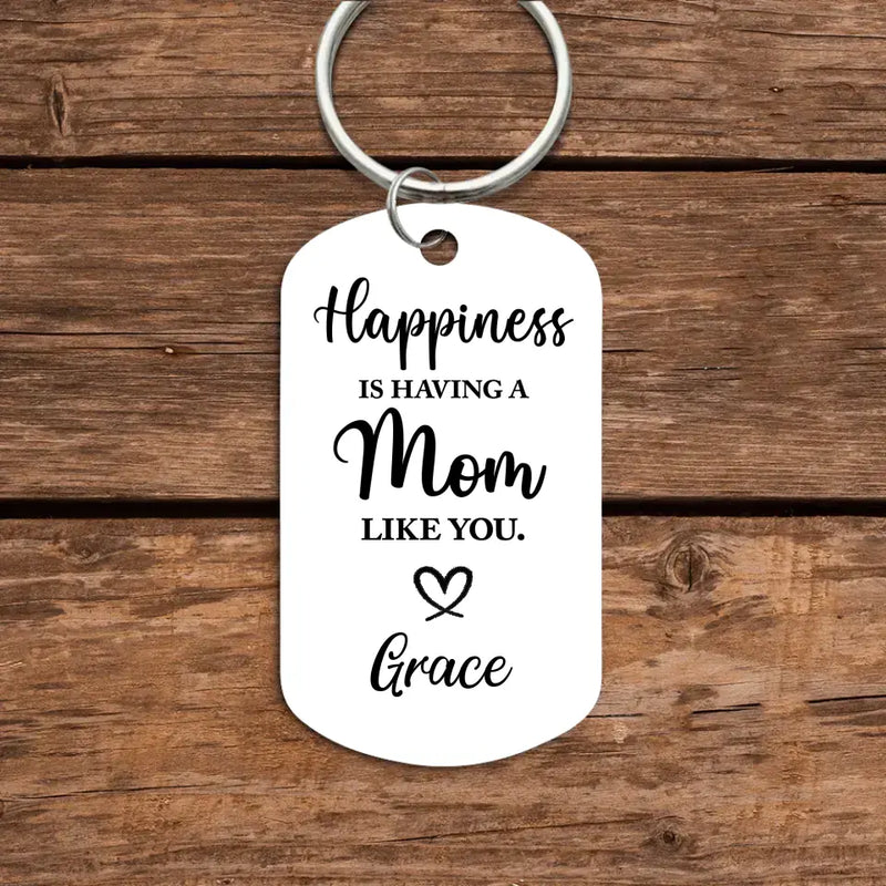 Happiness is... - Family-Keychain