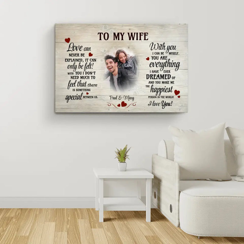 Special (to my wife) - Couple-Canvas
