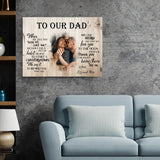 To our Dad - Parents-Canvas