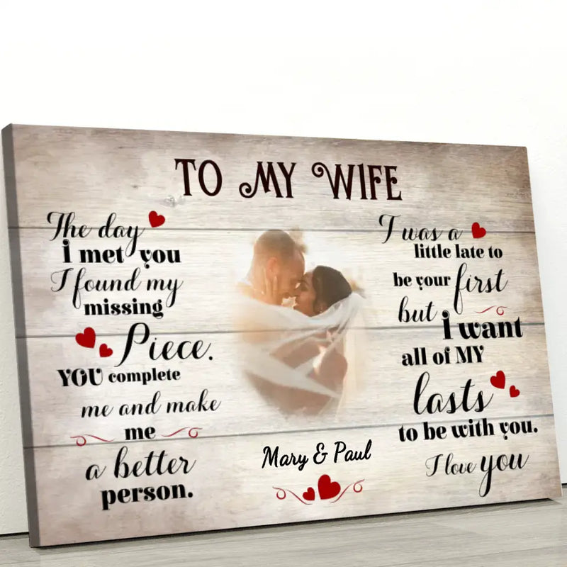 To my darling (for her) - Couple-Canvas