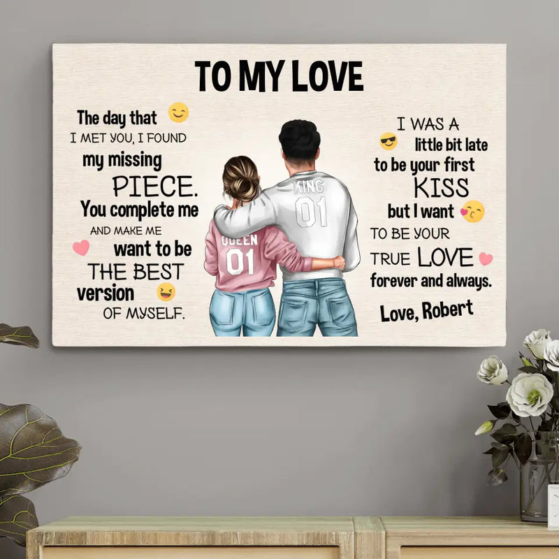 Emoji Love - Couple-Canvas