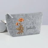 Your flower - Individual Cosmetic Bag Felt