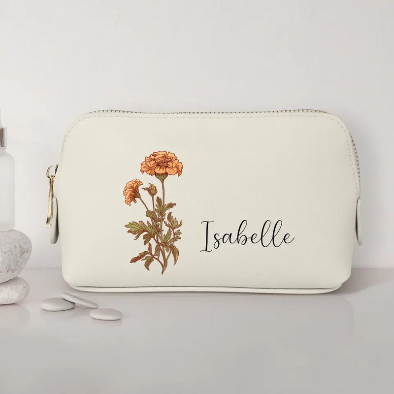 Your flower - Individual Cosmetic Bag PU Leather