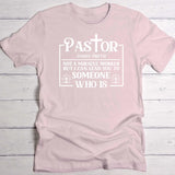 Pastor - Personalised T-Shirt for Pastors and Priests