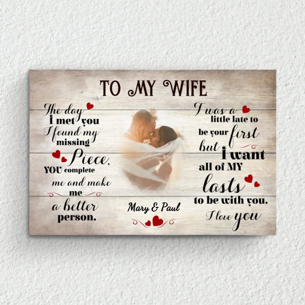 To my darling (for her) - Couple-Canvas