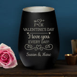 Personalized lantern black silver - Engraved by Love & Faith USA