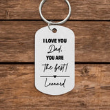 Father's Day - Personalized Printed Keychain for Dad with picture