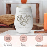 Personalized Lantern White Silver - Engraved by Love & Faith USA 2