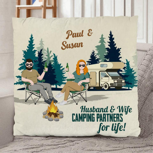 Camping Couple - Couple-Cushion