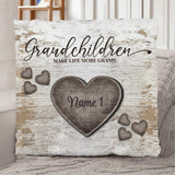 Rustic hearts - Grandparents-Cushion