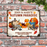 Autumn paradise - Outdoor-Door sign