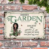 Garden Girl - Outdoor-Door sign