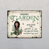 Garden Girl - Outdoor-Door sign